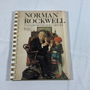 Vintage 1980 Norman Rockwell Engagement Book and Calendar Rare